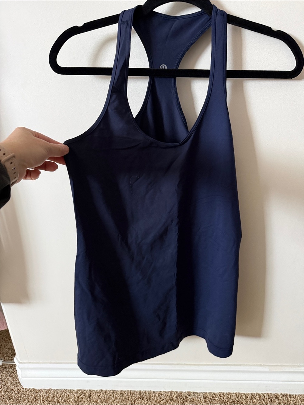 lululemon navy racerback workout tank